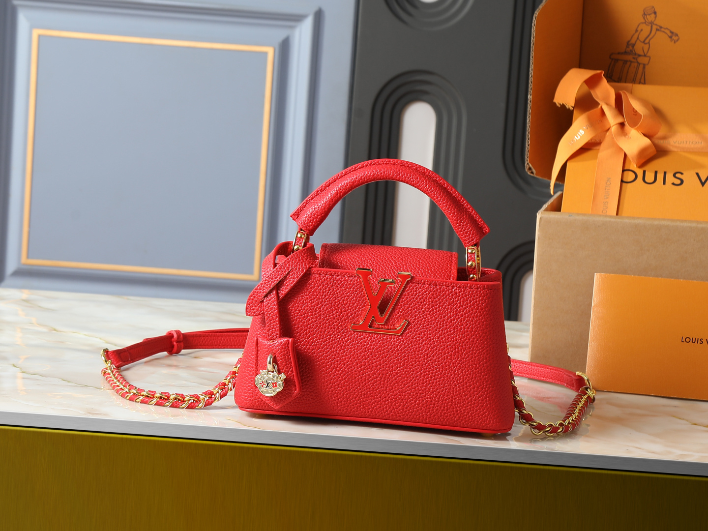 Louis Vuitton LV Madeleine BB Handbag Premium Canvas Model M28424 Crossbody Strap Fashion Statement Authentic Style
